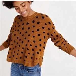 Madewell Painted Spots Pullover XS
